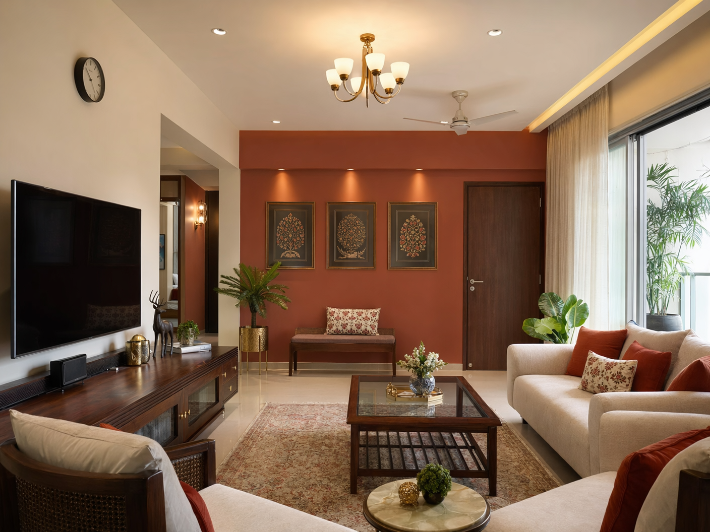Professional interior wall painting service by Raddysolution