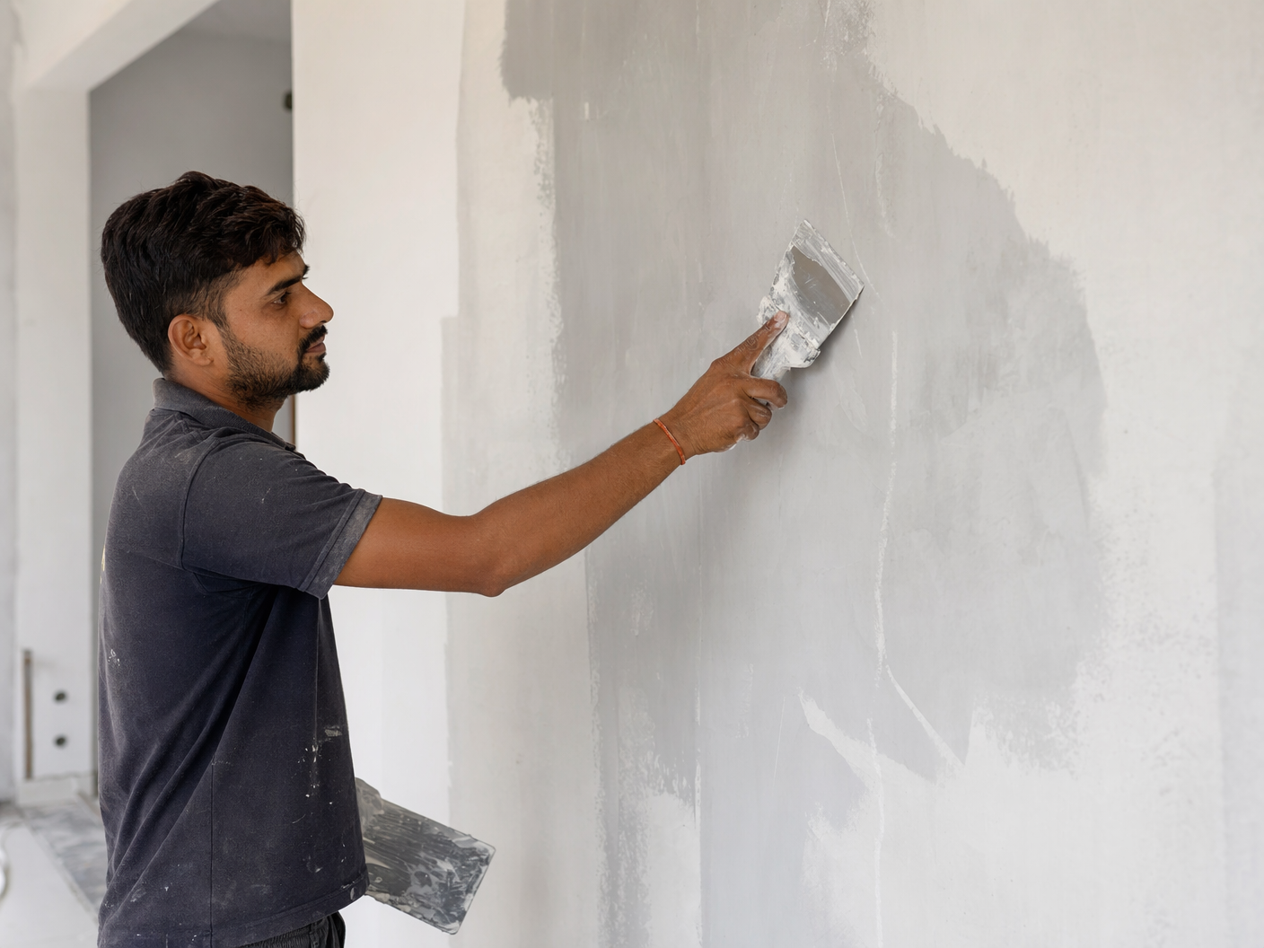 Professional wall preparation and repair service by Raddysolution